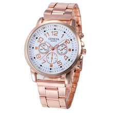 Load image into Gallery viewer, Women Watches Classic Watch Women Quartz Wristwatch Stainless Steel Ladies Clock Rose Gold