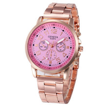 Load image into Gallery viewer, Women Watches Classic Watch Women Quartz Wristwatch Stainless Steel Ladies Clock Rose Gold