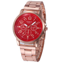 Load image into Gallery viewer, Women Watches Classic Watch Women Quartz Wristwatch Stainless Steel Ladies Clock Rose Gold