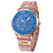 Load image into Gallery viewer, Women Watches Classic Watch Women Quartz Wristwatch Stainless Steel Ladies Clock Rose Gold