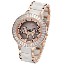 Load image into Gallery viewer, Womens Watch Crystal Rose Gold Rotatable Leopard Watch