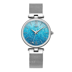 Princess Butterfly New Luxury Designer Crystal Blue Gradient Starry Sky Gift for Women